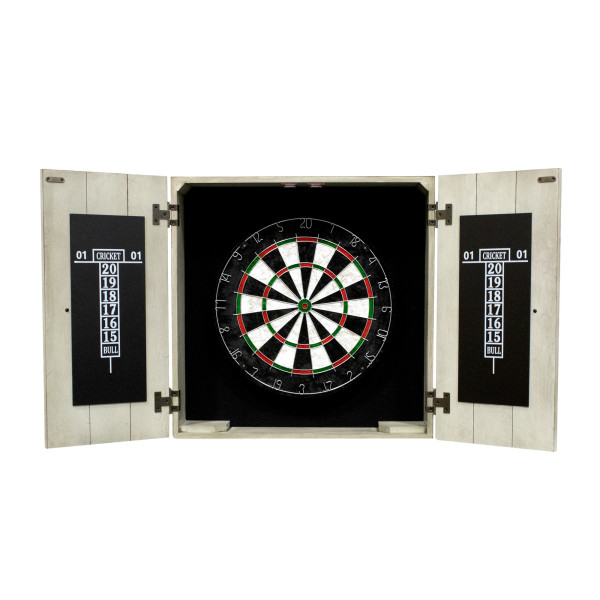 Drifter Solid Wood Dartboard & Cabinet Set